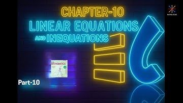FRANK ICSE Maths |Ch 10 | Linear Equations & Inequations | Class 7 | Objective type questions | P 10