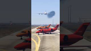 Runway Evacuated In Seconds! Expert Pilot Skills Escape A Private Jet Airbus Landing Gtav