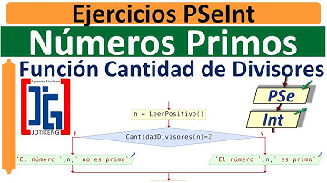 Números Primos y Cantidad de Divisores || Pseint 023