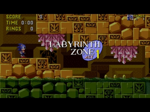 Sonic the Hedgehog Mobile Walkthrough Labyrinth Zone Act 1