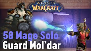 Classic WoW 58 mage solo DM North: Guard Mol'dar