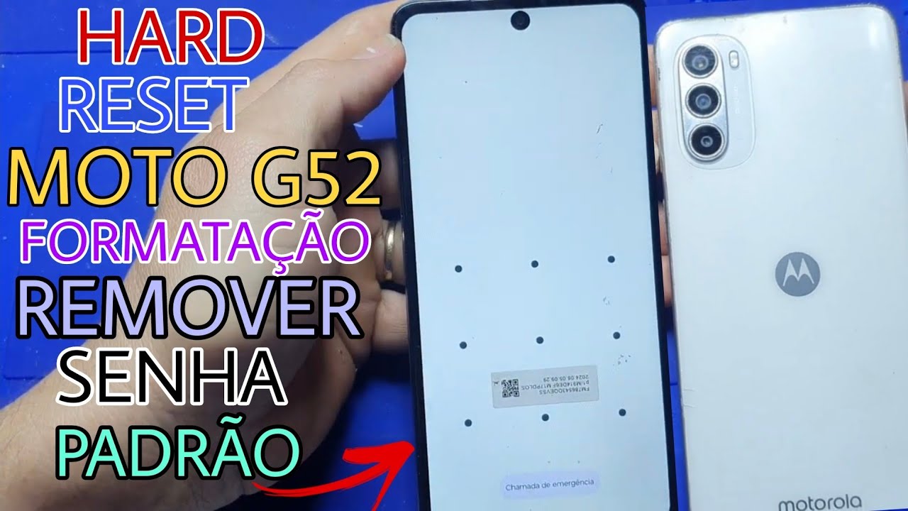 Hard Reset, FORMATAR Moto G52 G54 e G82 Remover senha padrão e do pin ...