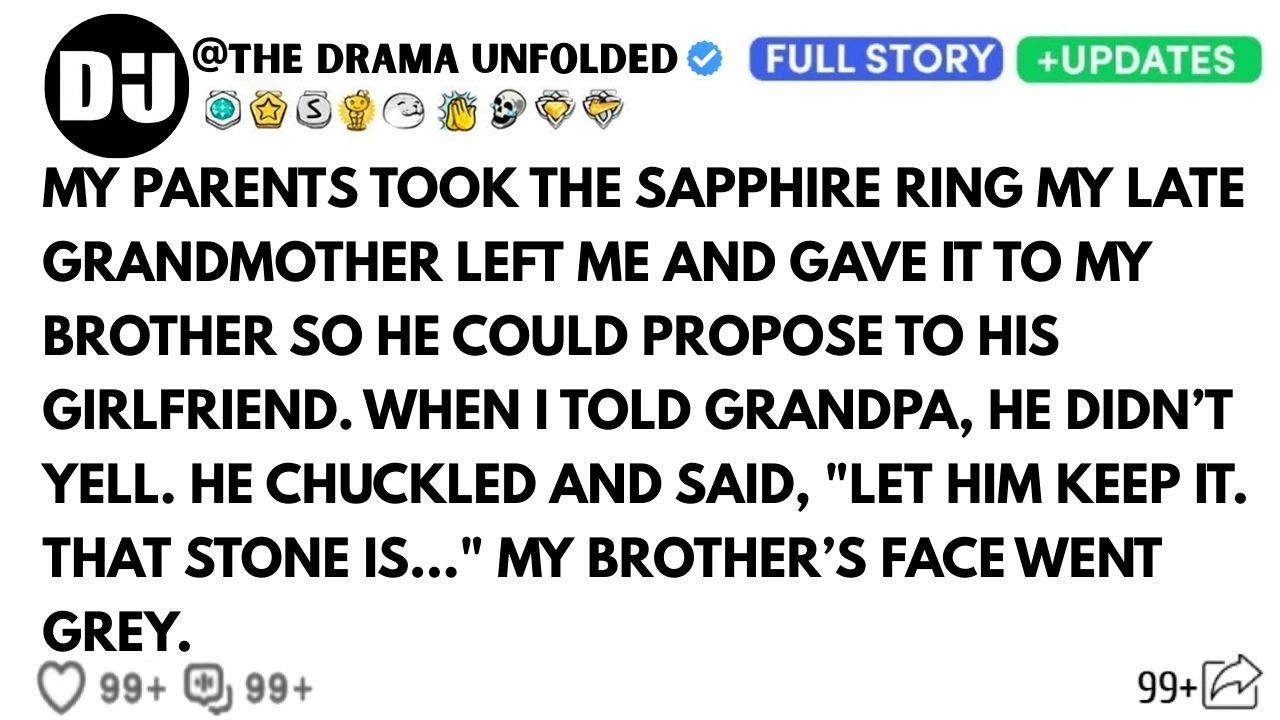 My Parents Stole My $50k Inheritance Ring For My Brother’s Proposal.