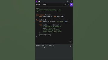 Functional Programming - run