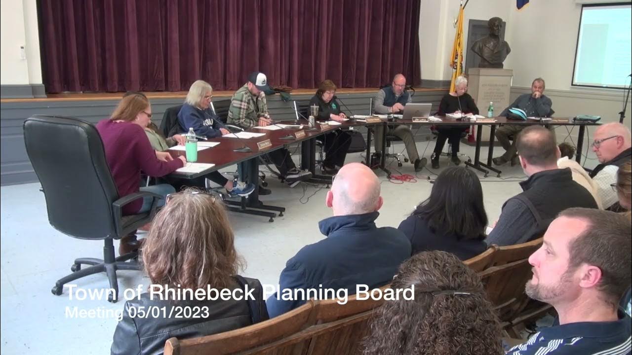 Town of Rhinebeck Planning Board Meeting 05/01/2023 YouTube