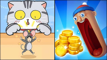 Cat Escape Infinity VS Hopping Heads - All Levels SpeedRun ep1