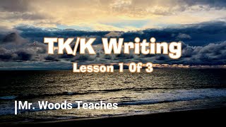 Mr Woods Teaches | TK and Kindergarten | Writing Sentences | Lesson 1 of 3