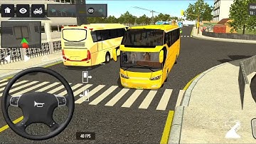 2024 Indonesia Bus Simulator Full Traffic Driving Hill Road Offroad Android New Gameplay |#612