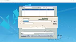 CASH RECEIPT ENTRIES VIA VOUCHER ENTRY IN TRADEASY