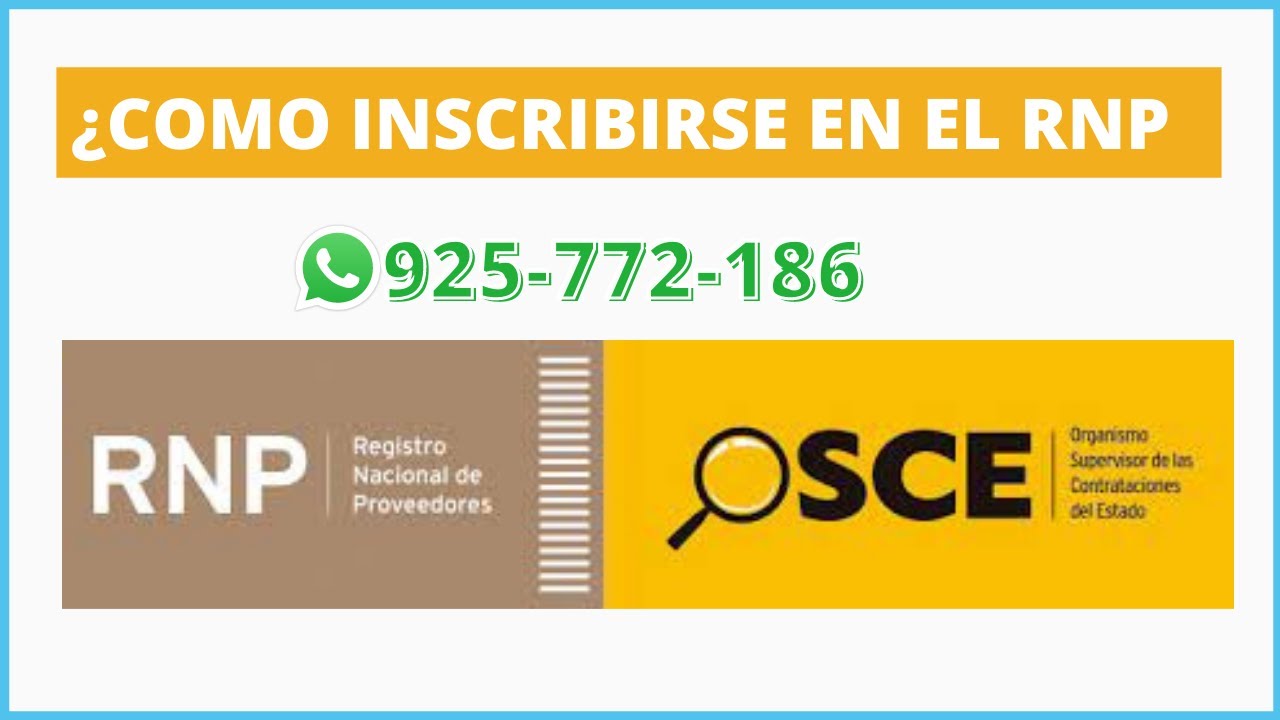 Cómo INSCRIBIRSE en el RNP - Persona Jurídica 2022 (Registro Nacional de Proveedores)