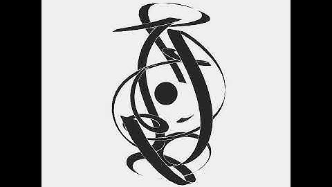 Two ribbon. Draw by openFrameworks