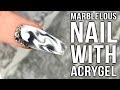 Marble Nails with AcryGel. It's So Marblelous!!!