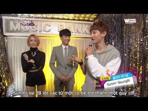 {WLVN Vietsub} 130823 Sunmi & Seungri - Waiting Room @ KBS Music Bank
