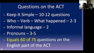 TA-Live! Keep Moving Forward: Test Taking Strategies for Improving ACT Scores in English & Writing