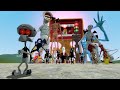 RED MIST SQUIDWARD VS TREVOR HENDERSON CREATURES!! Garry's Mod Sandbox