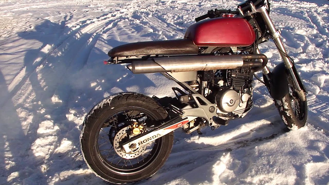 Honda 650 scrambler - YouTube