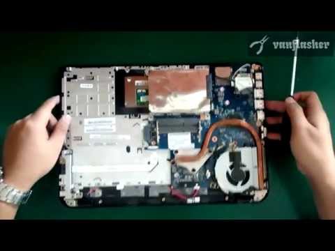 Toshiba Satellite L40 L40-A L40D Disassembly And Fan Cleaning