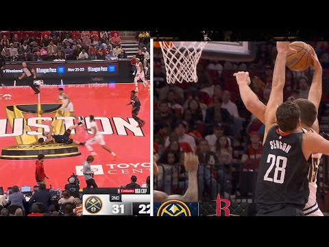 Sengun makes a highlight play then Jokic DUNKS ON HIM 😳
