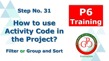 🔴 How to use Activity Codes in a Primavera P6 project