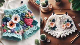 30+ New Cute Kids Crochet Shorts Designs