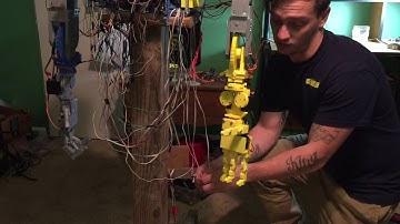 3d printed humanoid robot SD-1 , left hand and wrist control test