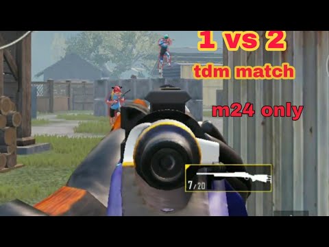 1 vs 2 TDM MATCH M24 ONLY IN PUBG MOBILE | - YouTube
