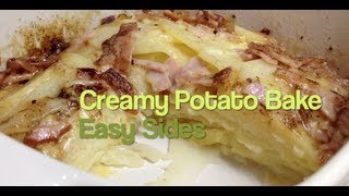 Creamy Potato Bake easy Sides Video Recipe cheekyricho