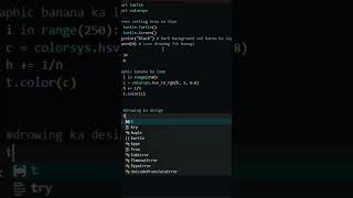 Beautiful spiral Graphic in python 💻🔥#coding #shorts #python