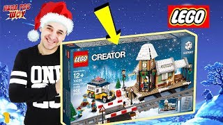 Папа Роб: сборка новогодней станции #LEGO CREATOR EXPERT 10259 и волшебного автобуса! Часть 1 13+