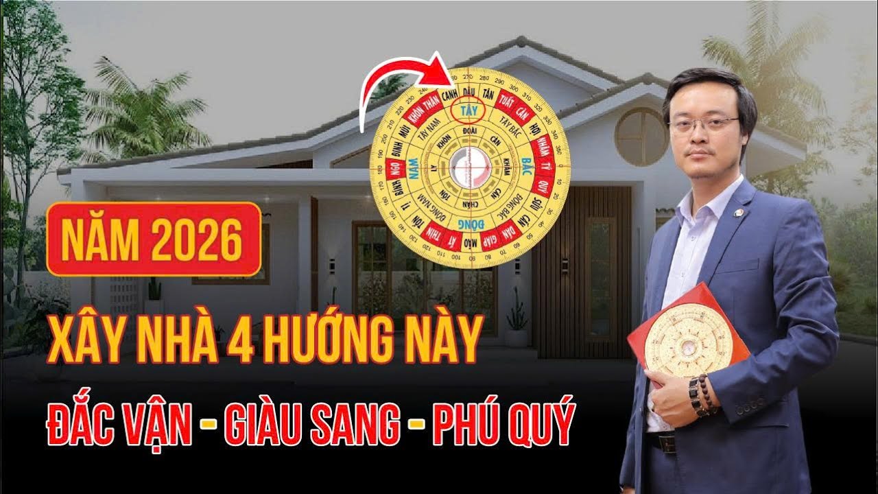 Những Hướng Nhà Đẹp Nhất Năm 2026 | Xây Nhà Xong Đắc Vận, Giàu Sang, Phú Quý