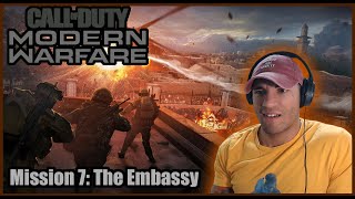 US Marine plays Call of Duty Modern Warfare (Mission 7: The Embassy)