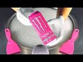 ASMR - Pink Punch Monster Ice Cream Rolls | how to make Energy Drink Ice Cream - oddly satisfying 4k