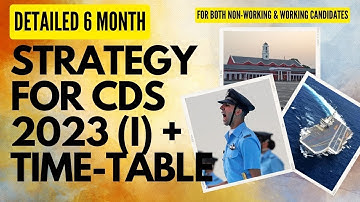CDS 2023 (I) 6 Months Detail Strategy I Sanjay Kr. (Ex-IMA & MHA) #cds #savda #cds2023