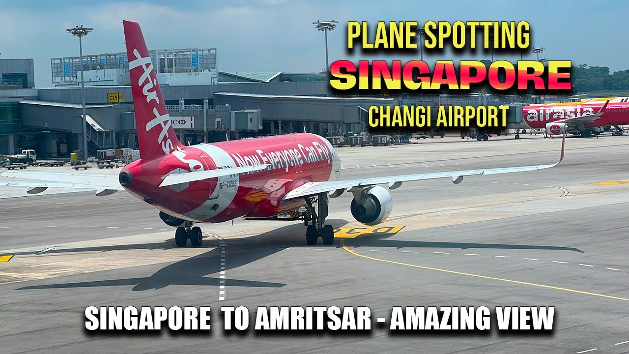 Changi Airport plane spotting | Flight  SINGAPORE to AMRITSAR