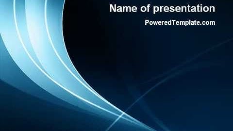 Midnight Blue Theme PowerPoint Template by PoweredTemplate.com