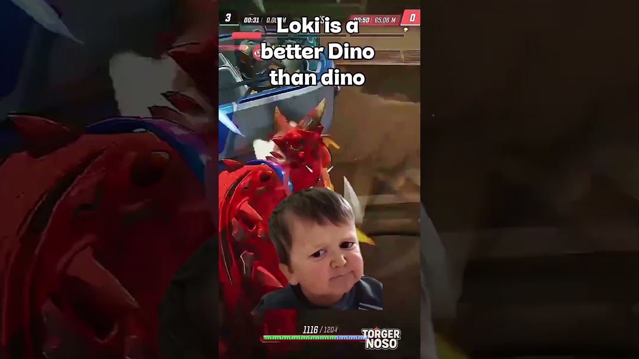 Loki is a better Dino than the other teams Dino #gaming #marvelrivals #shortsfeed #livestream #meme