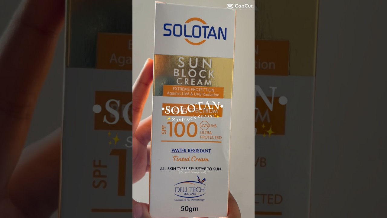 Unboxing the ultimate sun protection☀️Solotan Sunblock SPF 100 by Deutsch Skincare 