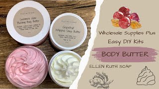 Testing Whipped Shea & Cranberry BODY BUTTER Kits from Wholesale Supplies Plus | Ellen Ruth Soap