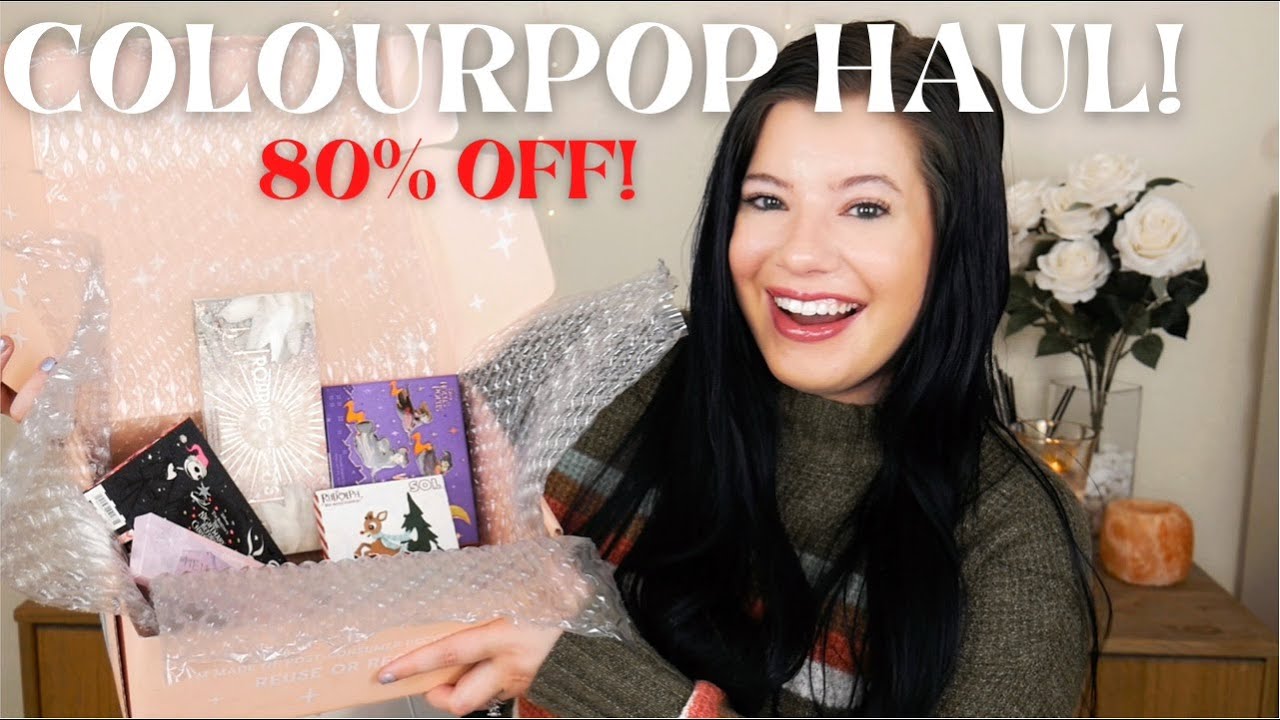 COLOURPOP 80% OFF SALE HAUL! SO MANY PALETTES!😱😍 | lindsaylaughs