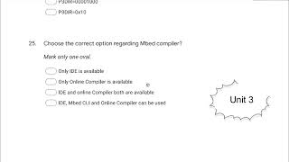 KEC 061 MCQs||Microcontrollers & Embedded Systems