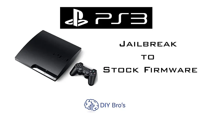 how to restore jailbreak ps3 to original firmware | Revert PS3 to Stock firmware | DIY Bro's