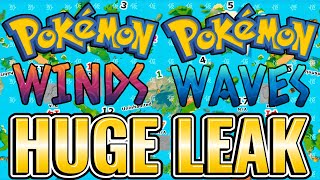 The FULL Pokemon Winds \u0026 Waves Gen 10 World Map Leak
