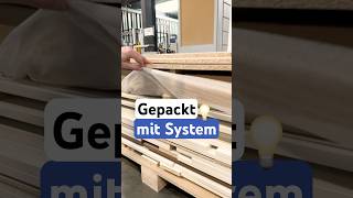 Gepackt mit Sytem 🤓 #Tischler #Logistik #Handwerk #Möbelbau #effizienz