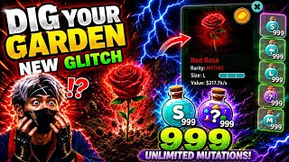 DIG YOUR GARDEN NEW UNLIMITED 999  MUTATIONS GLITCH 🤩 DOUBLE PET GLITCH SOON 😱 FREE FIRE CRAFT GLICH