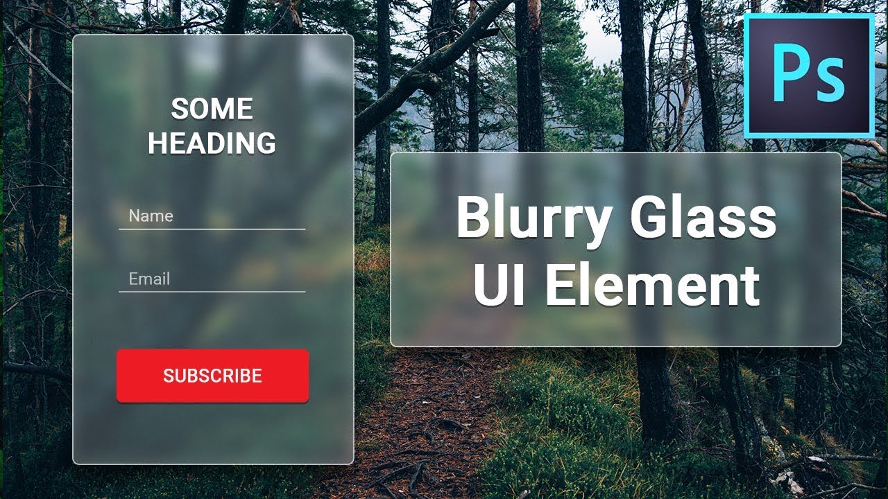 How To Create Blurry Glass Effect In Adobe Photoshop YouTube How To Create Blurry Glass Effect In Adobe Photoshop YouTube
