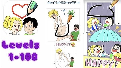 Draw Happy Life All level1-100 : Gameplay Walkthrough Solution : Android Game