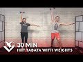 30 Minute HIIT Tabata Workout with Weights - Total Body Workout at Home Dumbbell Training
