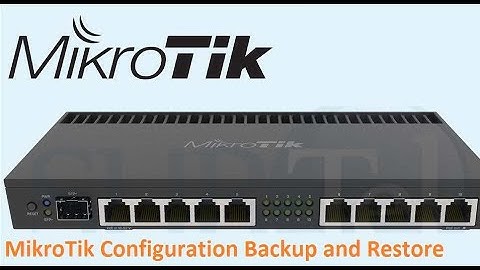 Mikrotik CCR , Backup and restore after Factory reset