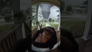 Tornado Vs Curious Monkey Doorbell Cam Caught This Shocking Moment