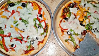 طريقة عمل البيتزا ⁦️⁩ عجينه قطنية وطعم رائع ️ انسو بيتزا المطاعم